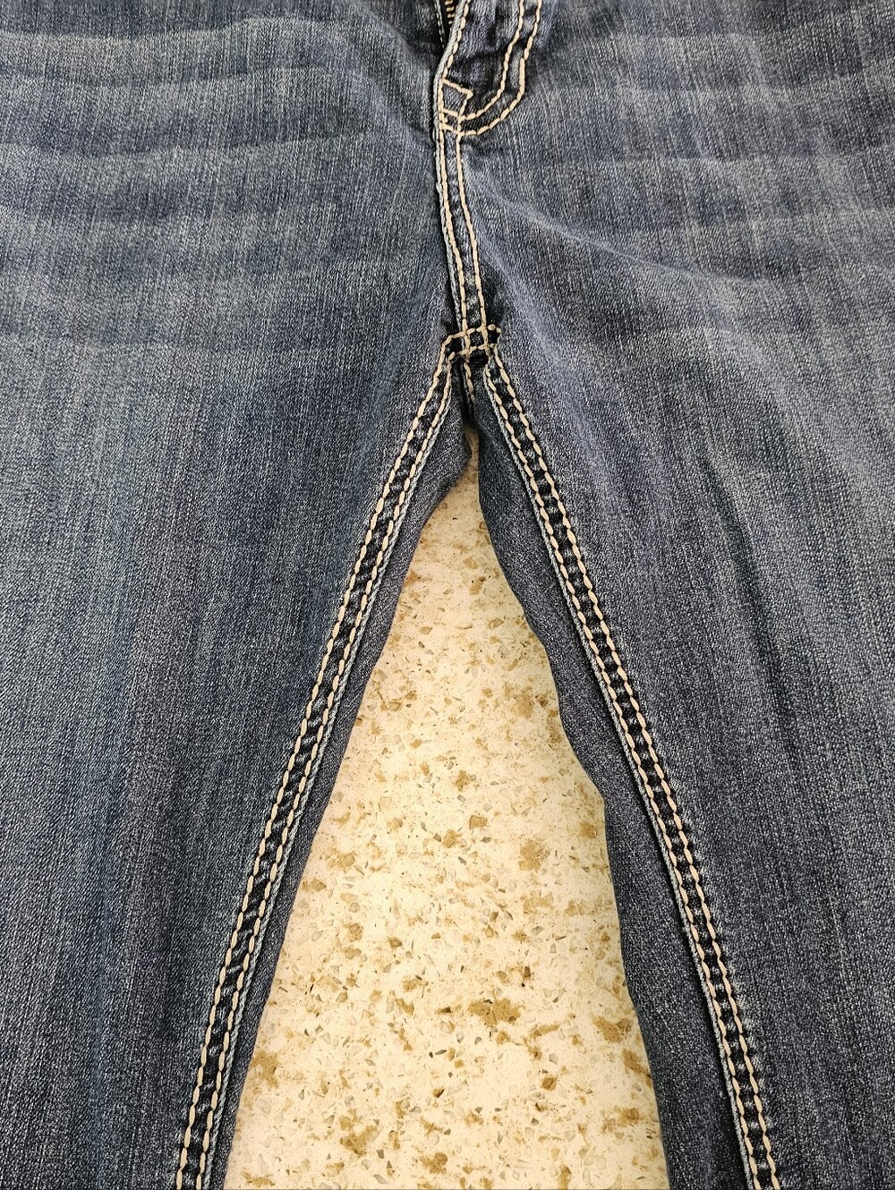 Men's Rock&Roll Double Barrel Bootcut Denim Blue Relaxed Jeans - Picture 4 of 9